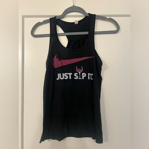 Funny Nike wine tank